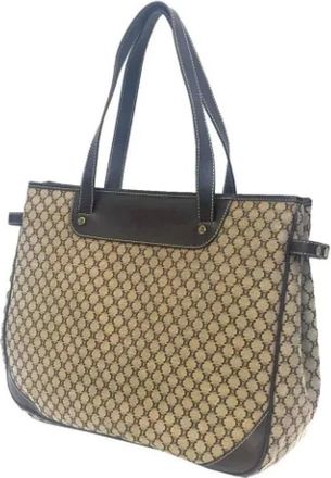 Celine Pre-owned Tote Bags, female, Brown, Size: ONE SIZE Pre-owned Canvas celine-bags
