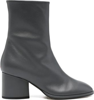 Aeyde block-heel leather ankle boots - women - Calf Leather/Calf Leather/Calf Leather - 38 - Black