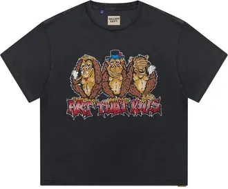 Gallery Dept. See No Evil Monkey-print Cotton T-shirt