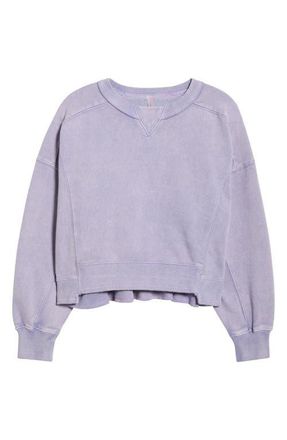 Free People FP Movement Intercept Cotton Blend Sweatshirt in Gem at Nordstrom, Size X-Large
