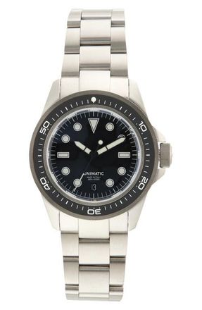 Unimatic Modello Uno U1S-PD6-B ProDiver Automatic Bracelet Watch, 41.5mm in Black at Nordstrom