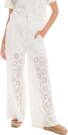 Allison New York Penelope Eyelet Pants In Ivory