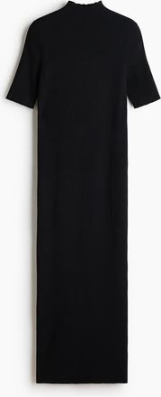H&M Fine-knit Turtleneck Dress in Black at Nordstrom, Size X-Small