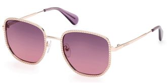 Max & Co. MO0091 28Z Womens Sunglasses Gold Size 52