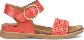 S&ouml;fft Womens Bali Iii Sandal In Red Coral