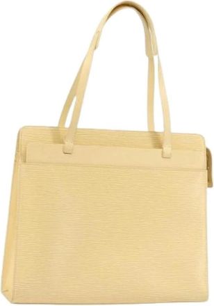 Louis Vuitton Pre-owned Vintage Tote Bag - Dames - Vintage Shopper - Beige - ONE Size - Leer - Vintage