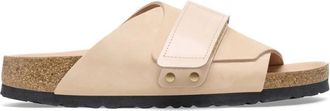 Birkenstock Kyoto leren sandalen - Dames - Sandalen - Beige - 38 EU - Leer - Schoenen