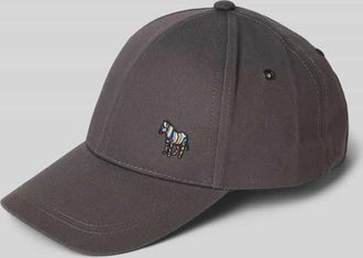 Paul Smith Basecap mit Motiv-Stitching Modell ZEBRA in Dunkelgrau, Gr&ouml;&szlig;e 1