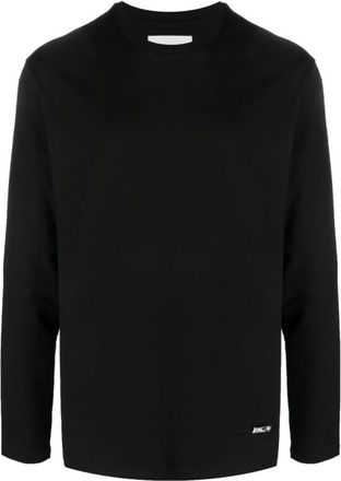 Jil Sander Black Logo Plate Long Sleeve Tee - Heren - Longsleeves - Zwart - M - Tops