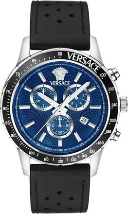 Versace Sport Chrono Vezca 0124 Horloge - Heren - Horloges - Veelkleurig - ONE Size - Leer - Accessoires