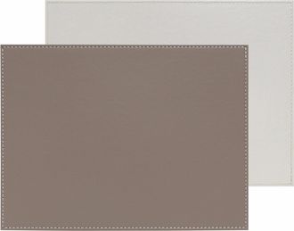 FreeForm Design Wende-Tischset Duo 40 x 30 cm, Taupe/Weiss