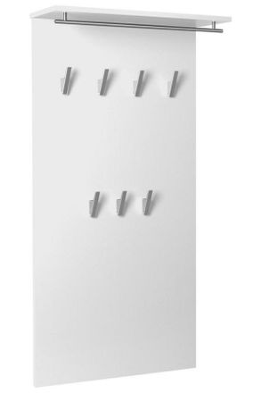 MID.YOU Mid.you Garderobenpaneel, Wei&szlig;, Holzwerkstoff, 60x110.6x20.9 cm, Garderobe, Garderobenpaneele, Garderobenpaneele