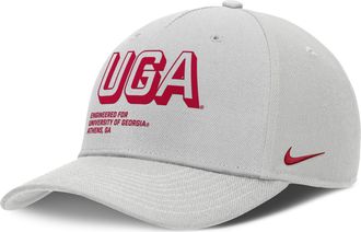 Nike Georgia On-Field Primetime Rise Nike Mens College Adjustable Hat in Grey | NC960BBNGB-9G9