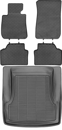 OEM Juego De Alfombrillas De Goma Para Coche Y Alfombrilla Para Maletero Para Bmw Serie 3 E90 Sed&aacute;n (2005-2012)