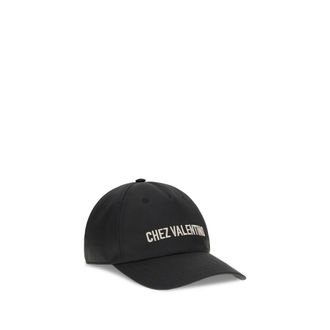 Valentino Garavani Mens Black Cotton Cap (baseball Hat)