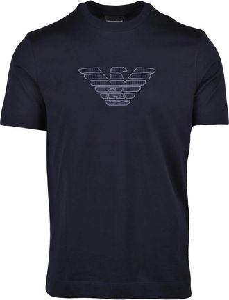 Emporio Armani tshirt - Heren - T-shirts - Blauw - XL - Katoen - Tops