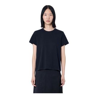 Khaite Kit Paneled Cotton-Jersey T-Shirt - female - Khaite - T-Shirts - Black - XS - Tops