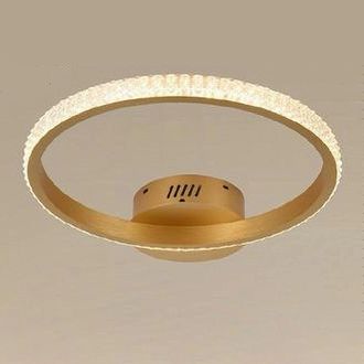 Trade Shop Trade Shop - Copy Of Plafoniera Led 24w Cerchio Effetto Cristallo Bianco Luce Fredda Calda Naturale 31715