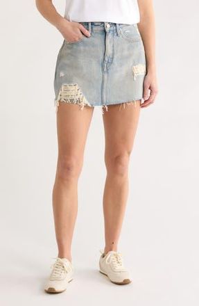 Good American The Khlo Denim Miniskirt in Indigo1066 at Nordstrom Rack, Size 3X-Large
