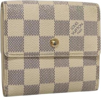 Louis Vuitton Pre-owned Wallets, female, White, Size: ONE SIZE Pre-owned Canvas Wallet
