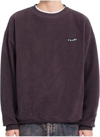 Volcom Too Kool Lse Crew Fleecepullover f&uuml;r Herren | grau