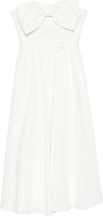 Nissa Abito midi con fiocco - Bianco