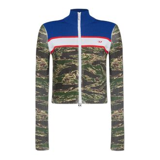 Diesel Sweatshirt M-Camut - Dames - Vesten met rits - Veelkleurig - M - Hoodies & sweatvesten