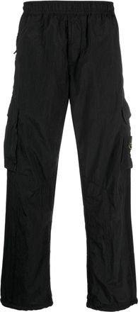 Stone Island tapered cargo trousers - men - Polyamide/Polyamide - 33 - Black