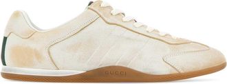 Gucci Ivory Leather Gucci Shift Sneakers