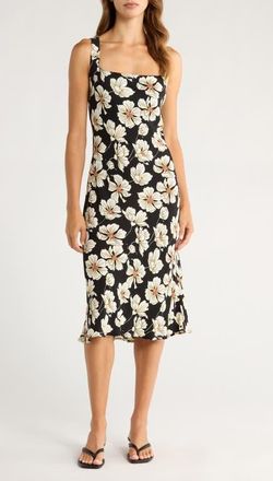 Reformation Iro Floral Dress in Oriole at Nordstrom, Size X-Small