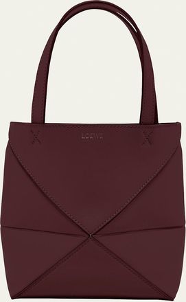 Loewe Puzzle Fold Mini Tote Bag in Shiny Leather