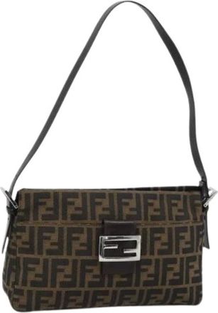 Fendi Pre-owned Zucca Canvas Shoulder Bag - - Pre-owned - Donna - Marrone - ONE SIZE