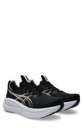 Asics GEL-NIMBUS 28 Running Shoe in Black/feather Grey at Nordstrom, Size 10.5