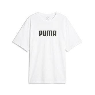 Puma T-shirt Essentials con logo Relaxed da donna, Abbigliamento, Bianco, S