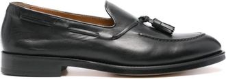 Doucal's Leren Loafers - Heren - Loafers - Zwart - 44 EU - Leer - Schoenen