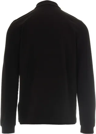 Lacoste Mens Polo Shirt Long Sleeve Black Cotton T-shirts And Polos