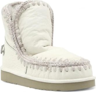 Mou Winterlaarzen - Dames - Winterlaarzen - Wit - 36 EU - Leer - Schoenen
