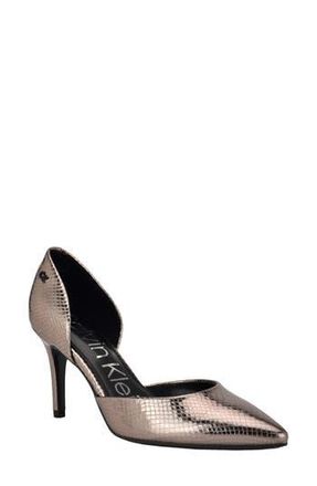 Calvin Klein Gloria dOrsay Pump in Metallic Pewter at Nordstrom Rack, Size 7.5