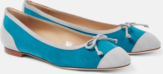 Manolo Blahnik Capbal suede ballet flats