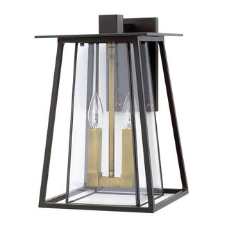 Netlighting Walker 2 Light Large Outdoor Wall Lantern Bronze IP44 E14