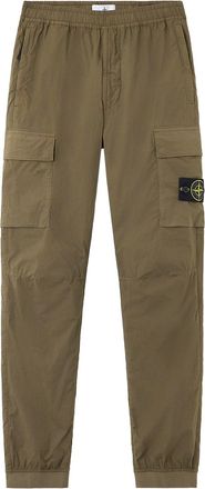 Stone Island Stretch Cotton Trousers-Uomo