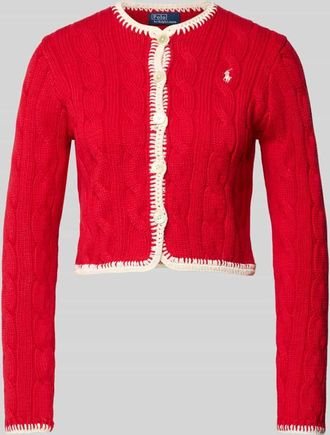 Polo Ralph Lauren Regular Fit Sweatjacke aus Baumwoll-Mix in Rot, Gr&ouml;&szlig;e XXL