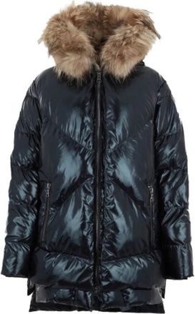 BLONDE No.8 Parka Frost - Dames - Dons jassen - Zwart - XS - Leer - Jassen