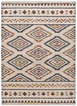 Atticgo Alfombra de pelo largo beige/multicolor 160x230 cm