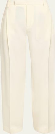 Maria McManus Pleated Straight-Leg Trousers