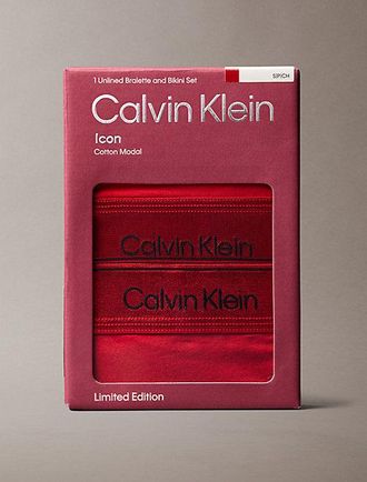 Calvin Klein Set met bralette en string - Icon Cotton Modal