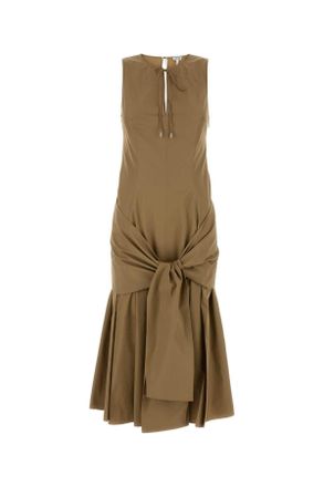 Loewe Camel Poplin Dress