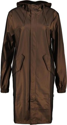 Rains Fishtail Parka - Dames - Regenjassen - Bruin - XS - Leer - Jassen