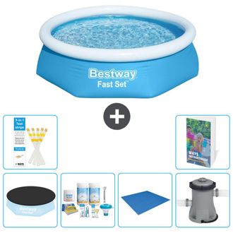 Bestway Piscina Bestway Fast Set Redonda - 244x61 Cm - 7-piezas S77
