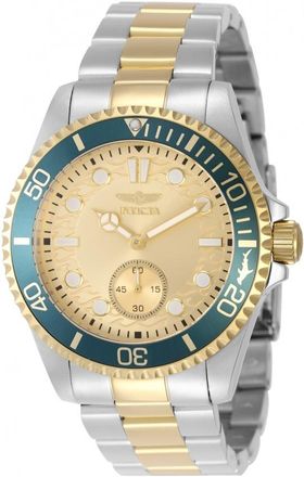 Invicta Pro Diver Quartz Gold Dial Mens Watch 49425